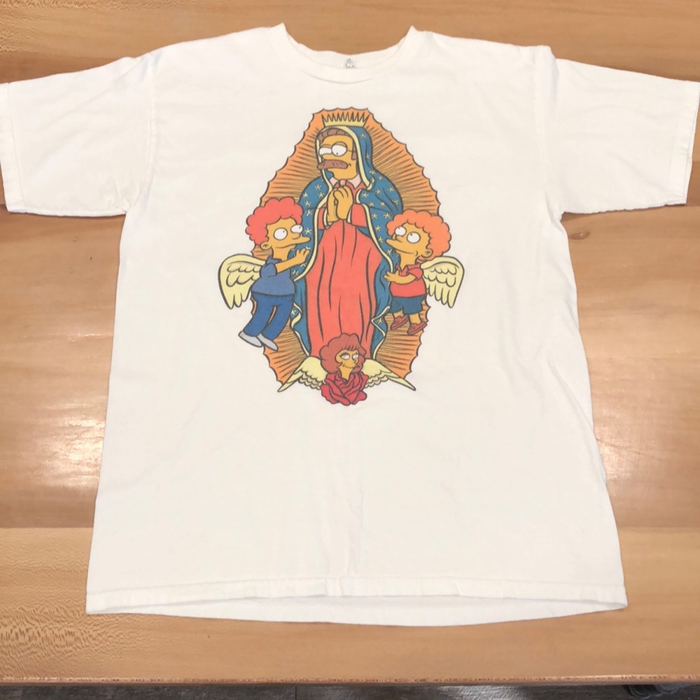 The Simpson’s Flanders Virgin Mary shirt size m